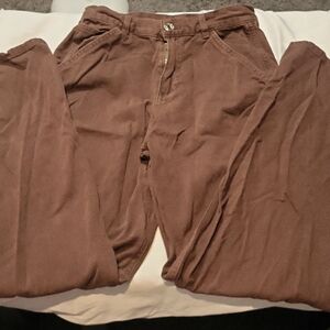 Garage size 1 dark brown cargo jeans